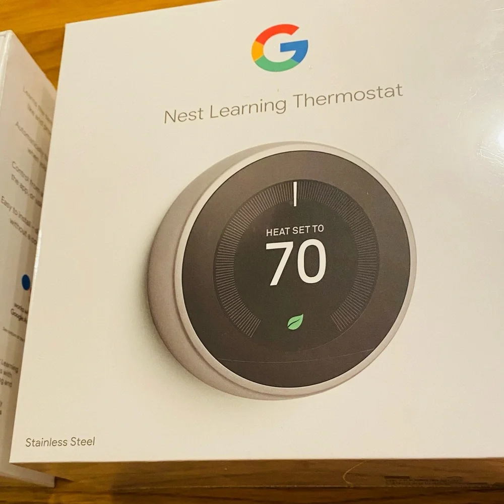 2 Google Nest Learning Thermostats